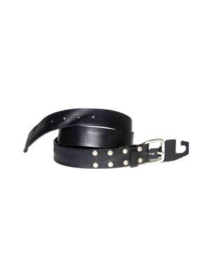 ZARA Black Leather Belt Made in Spain 100 cm or USA Size 38 (BEST FITS 36)